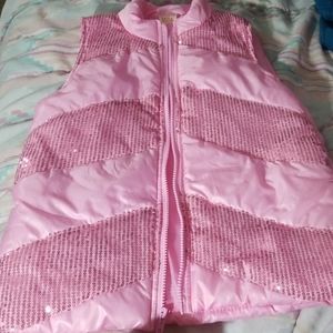 Fade glory pink glitter vest